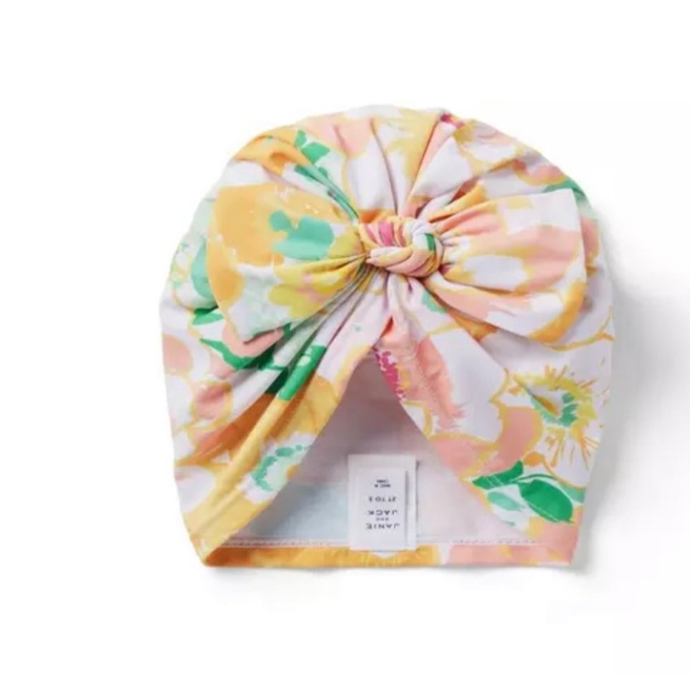 Janie and Jack NWT RECYCLED FLORAL SWIM HEADWRAP 12-24 mo
